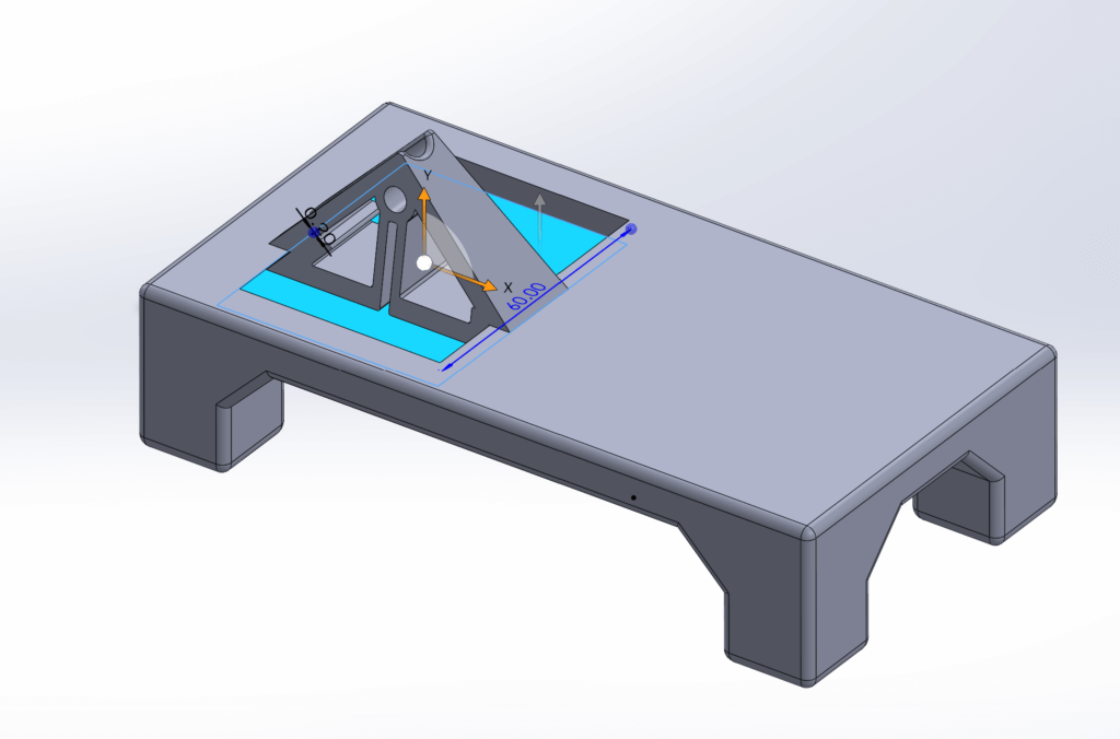 Solid-modeling of the surgical platform.