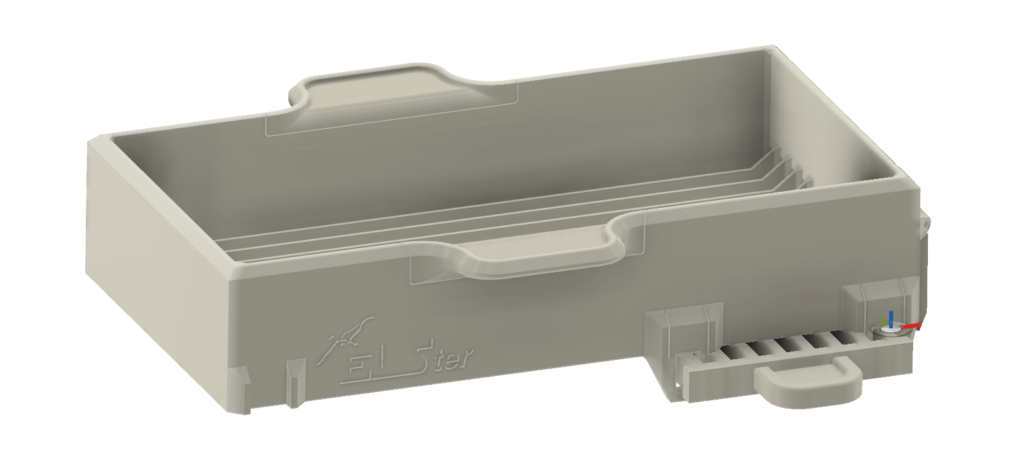 Image of CAD model in Fusion 360 software.